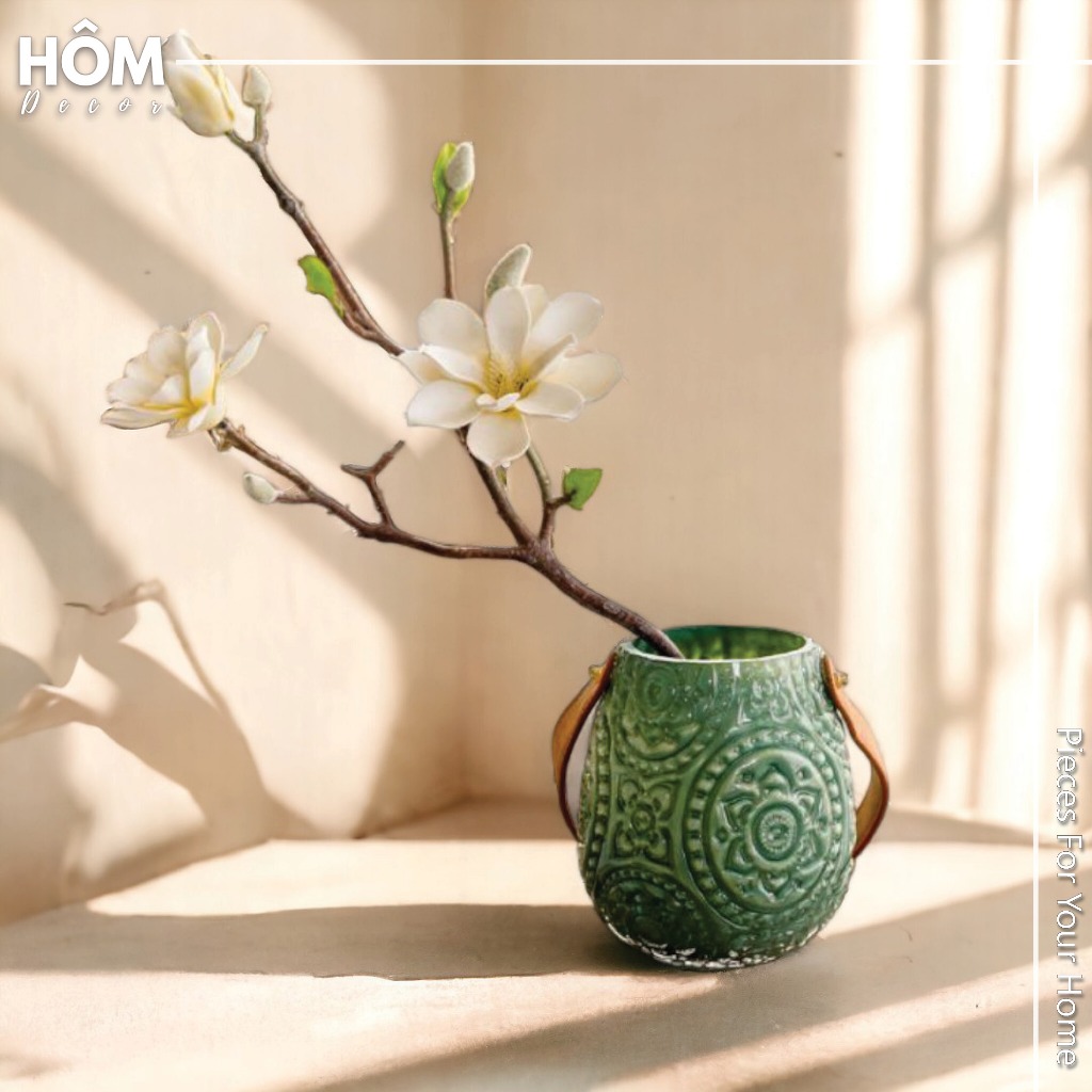 Bình hoa giỏ xách mini