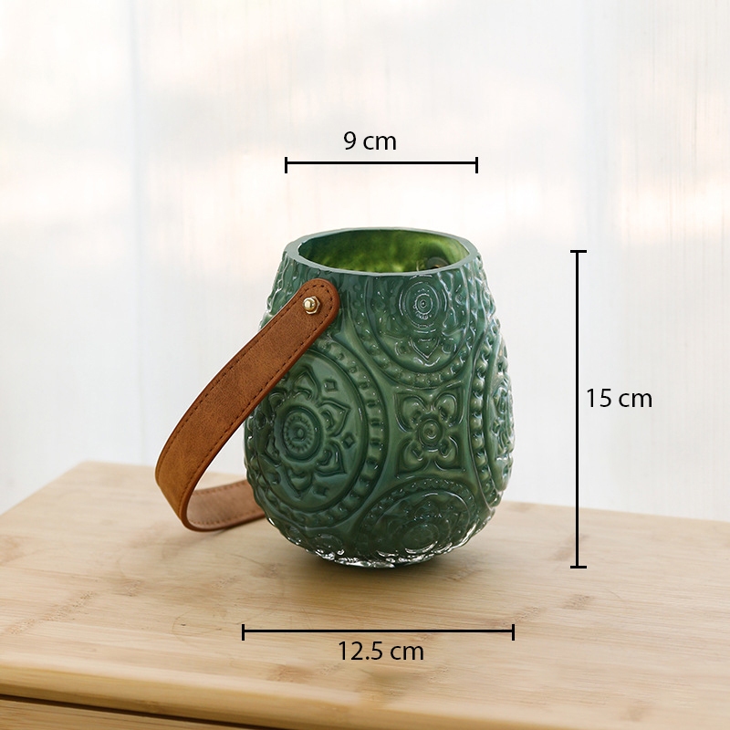 Bình hoa giỏ xách mini
