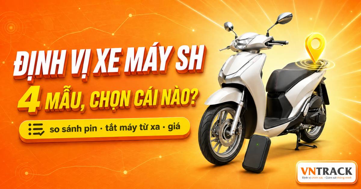 Thiết bị định vị xe máy Honda SH nào tốt nhất hiện nay?