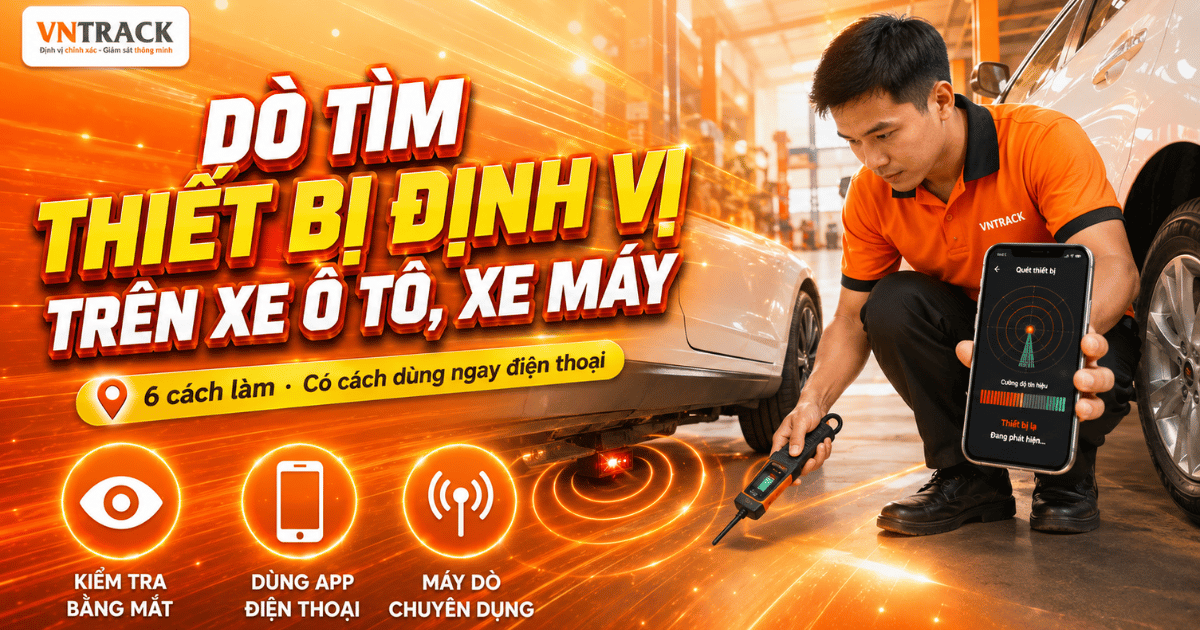 Cách dò tìm thiết bị định vị trên xe ô tô và xe máy 2026