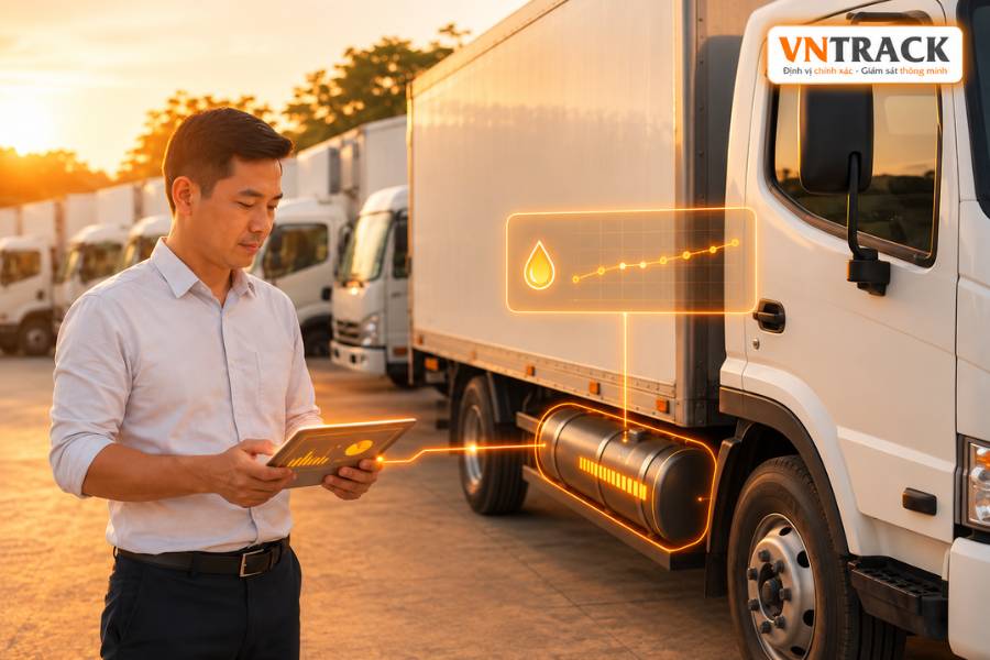 Cảm biến đo nhiên liệu cho xe tải, theo dõi mức dầu theo thời gian thực