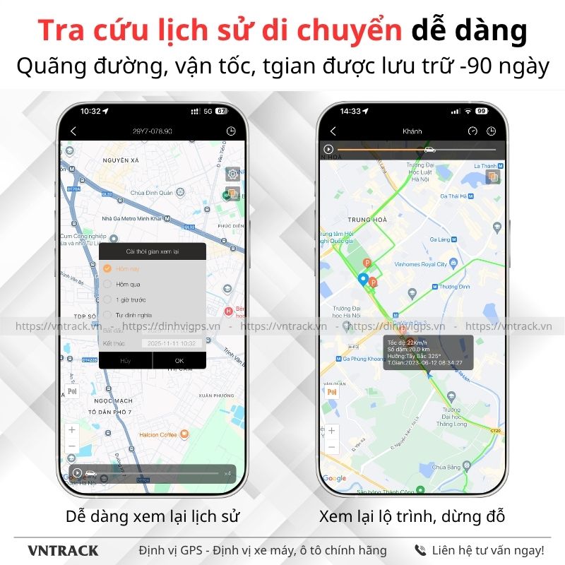 Tra cứu lịch sử di chuyển xe Honda SH