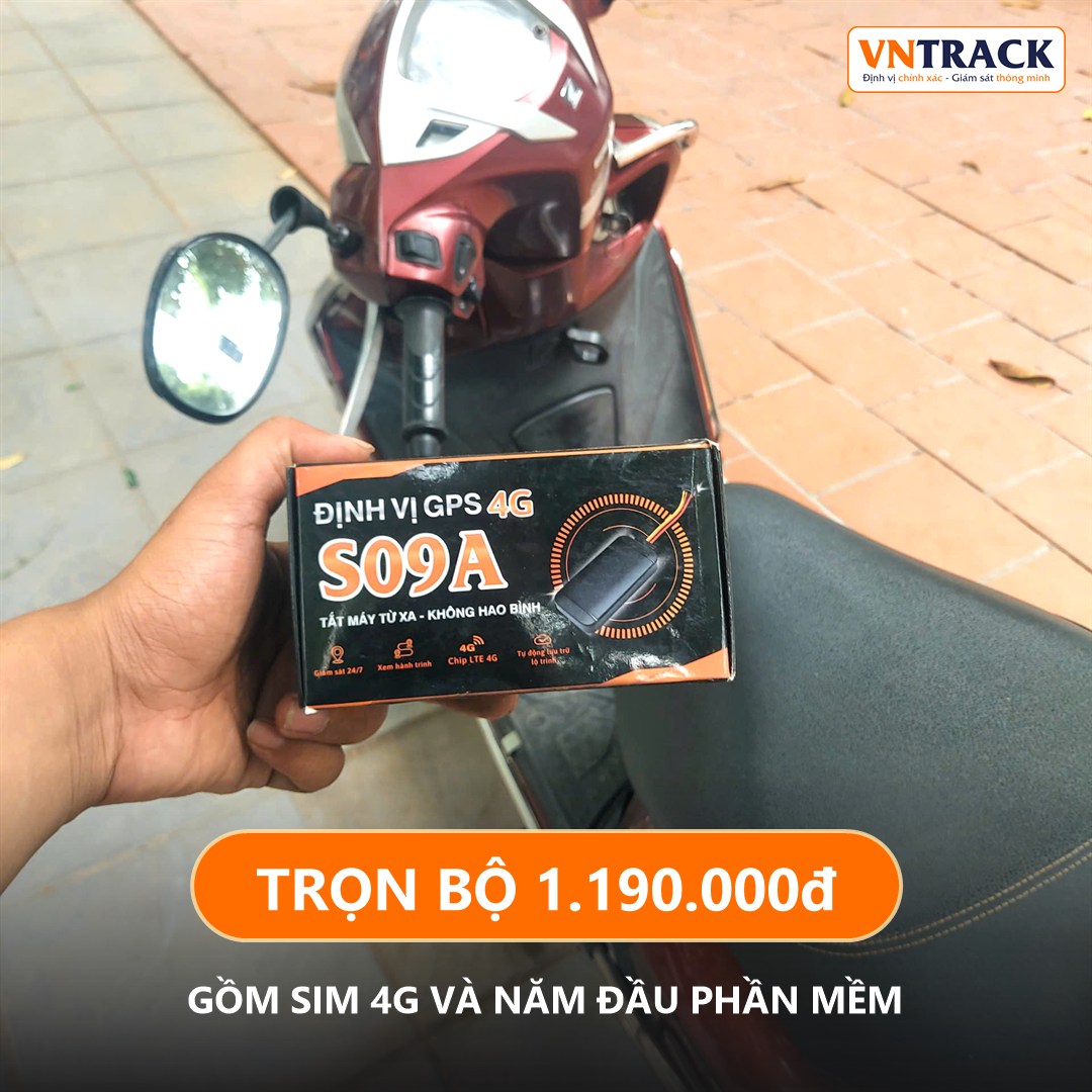 Trọn bộ định vị GPS S09A 4G trước khi lắp cho xe Honda Vision