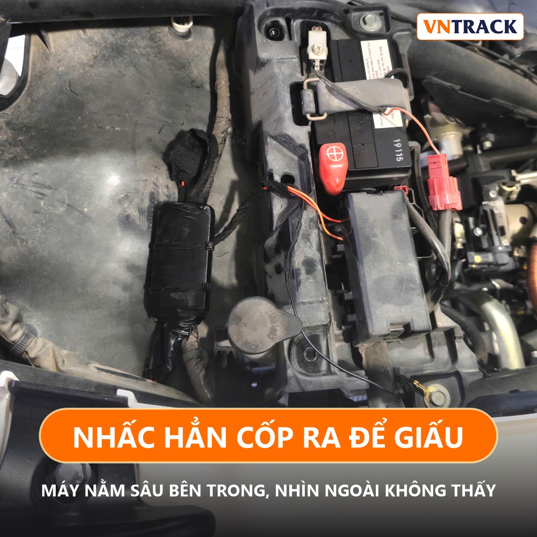 Vị trí giấu định vị S09A dưới cốp xe Honda SH