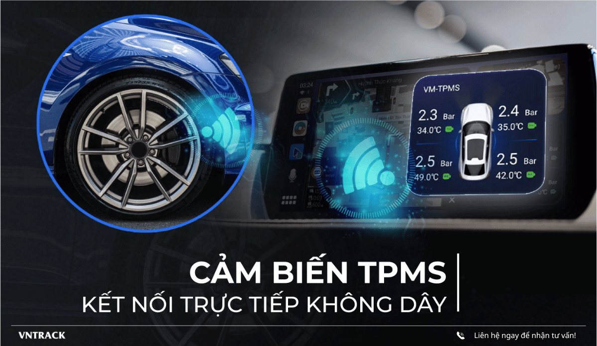 Vietmap BS10 kết nối cảm biến TPMS