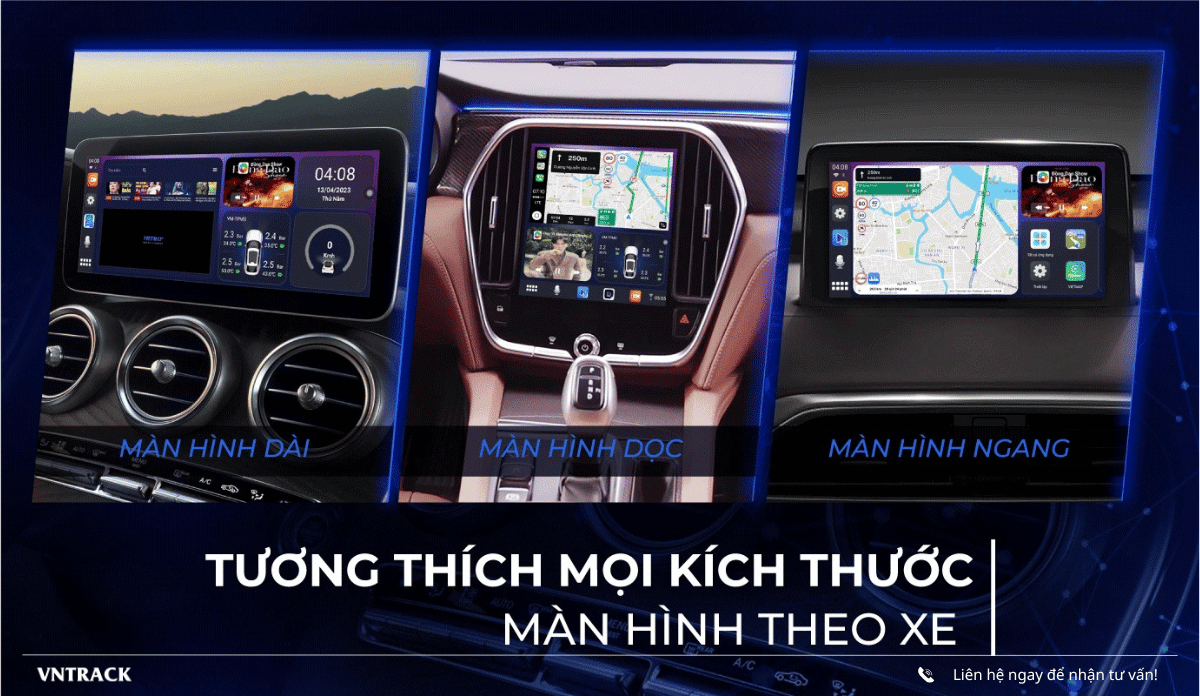BS10 tương thích với mọi màn hình theo xe