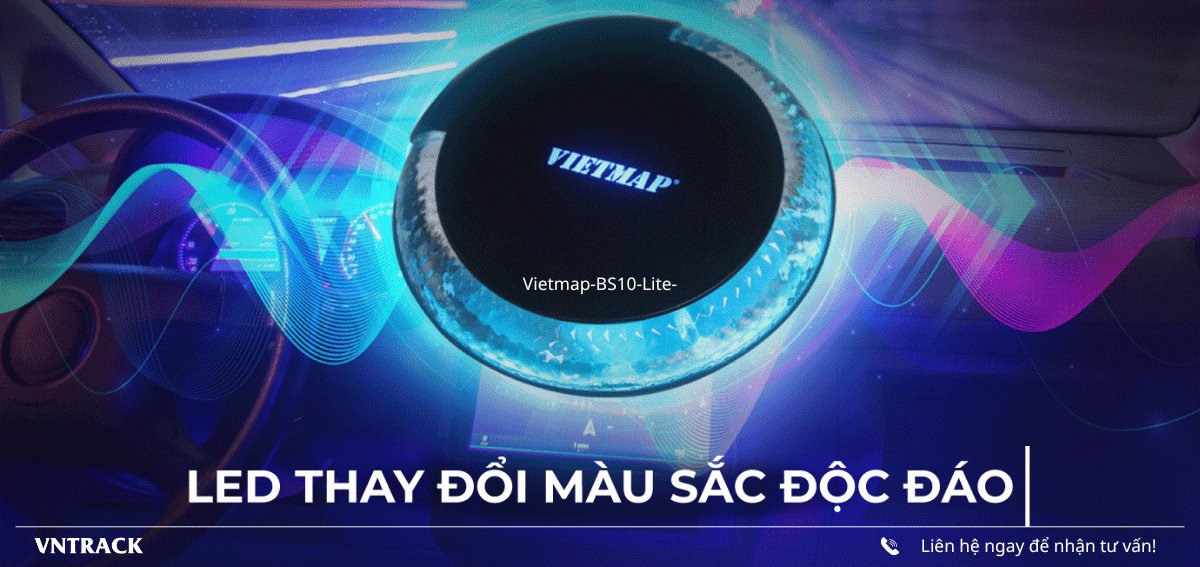 Vòng đèn đổi màu quanh thân Android Box Vietmap BS10 Lite