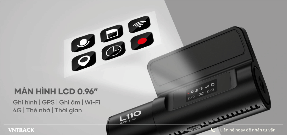 Dù thiết kế nhỏ gọn, VIETMAP L110 vẫn trang bị Màn hình IPS kích thước 0.96 inch