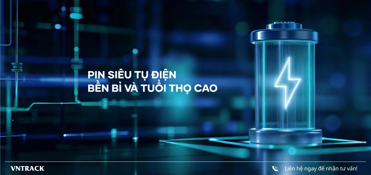 VIETMAP VL110 trang bị công nghệ Pin siêu tụ điện, mang lại sự An toàn và Bền bỉ vượt trội. Pin có tuổi thọ cao, chịu được nhiệt độ khắc nghiệt.  