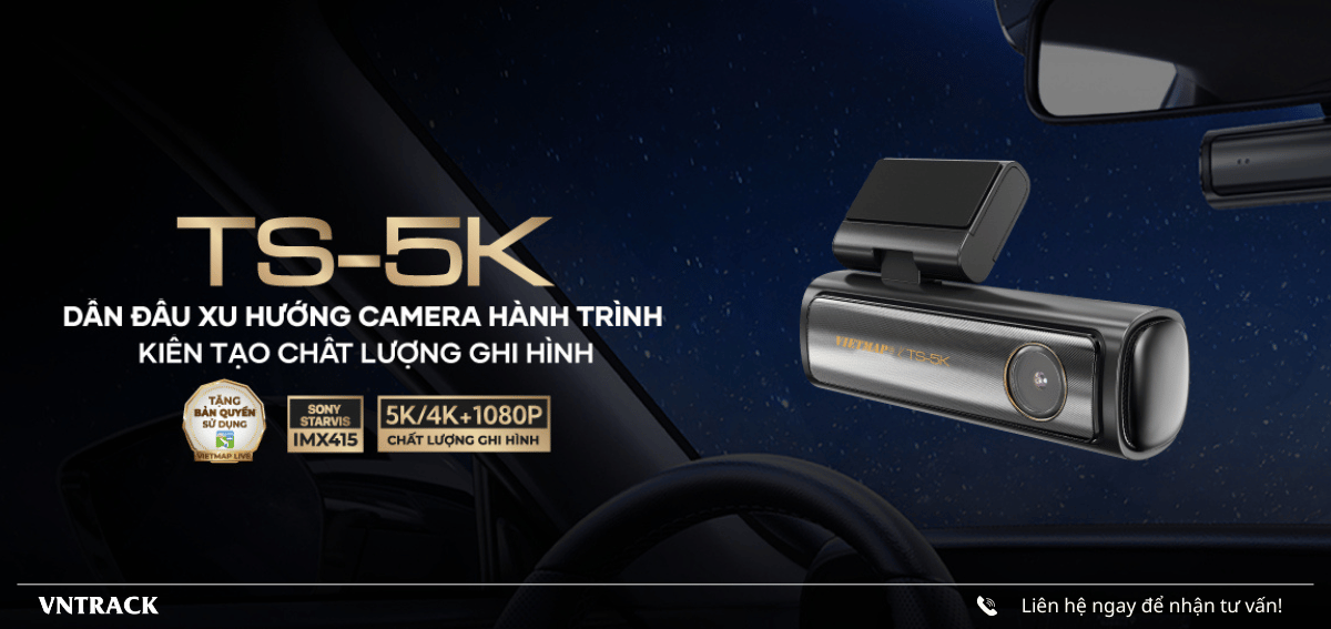 Camera hành trình Vietmap TS-5K dẫn đầu xu hướng