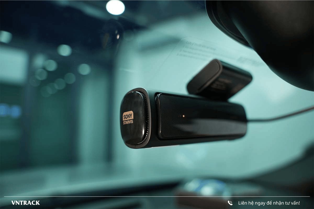 Thân Vietmap TS-5K nhỏ gọn in chữ Sony Starvis, không che tầm nhìn lái xe
