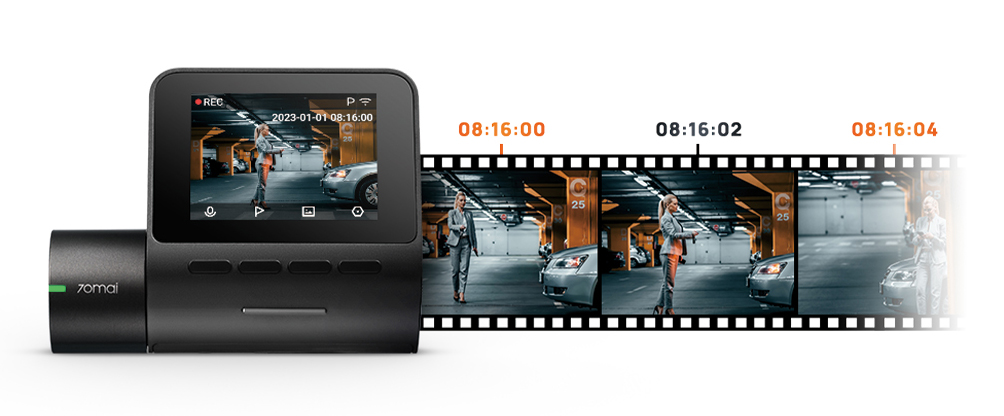 Camera hành trình 70mai A200 | Ghi Hình HDR FHD Trước Sau, Bảo vệ bình
