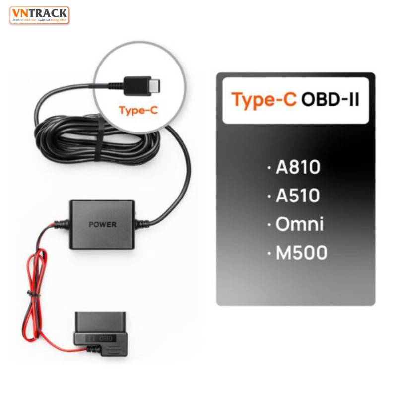 Bộ Hardwire Kit cổng OBD II 70mai - Bản Type-C và Micro USB
