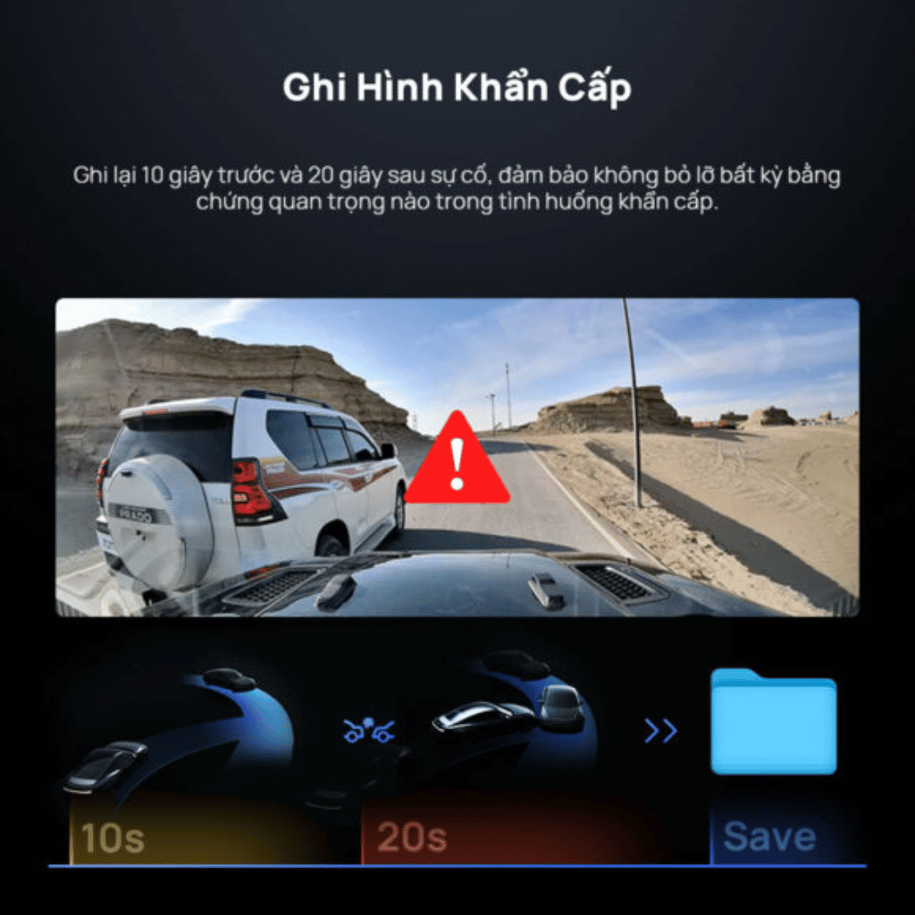 Camera hành trình 70mai Omni X800 4K | Xoay 360°, Ghi hình 4K 60FPS