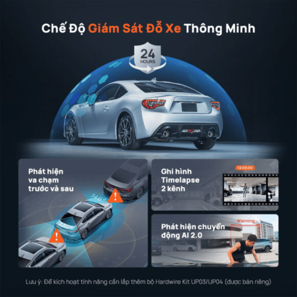 Camera hành trình 70mai Omni X800 4K | Xoay 360°, Ghi hình 4K 60FPS