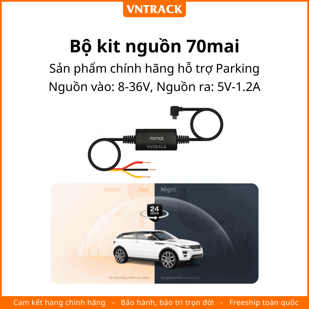 Bộ Kit Nguồn 70mai Micro-B Cho Camera Hành Trình