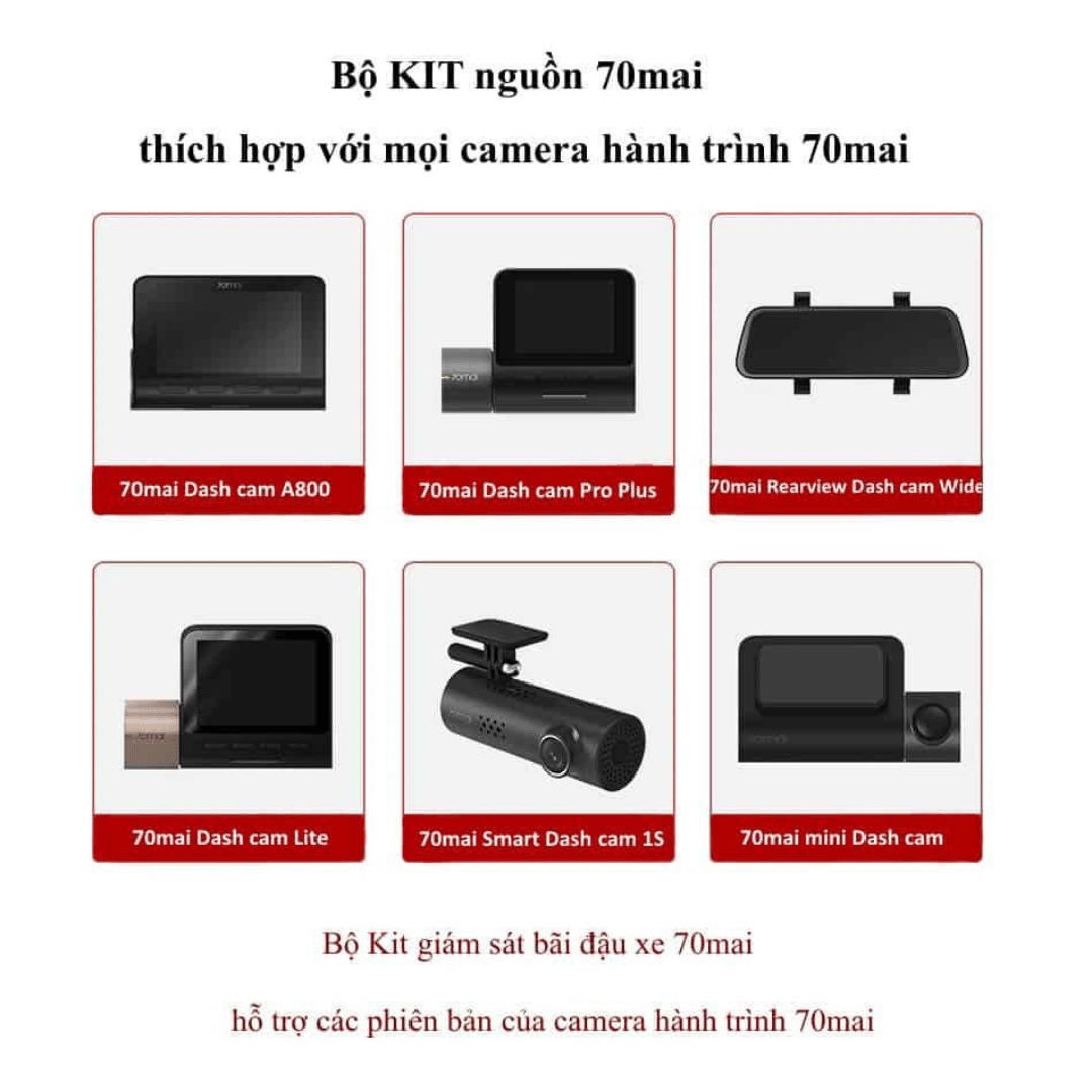 Bộ Kit Nguồn 70mai Micro-B Cho Camera Hành Trình