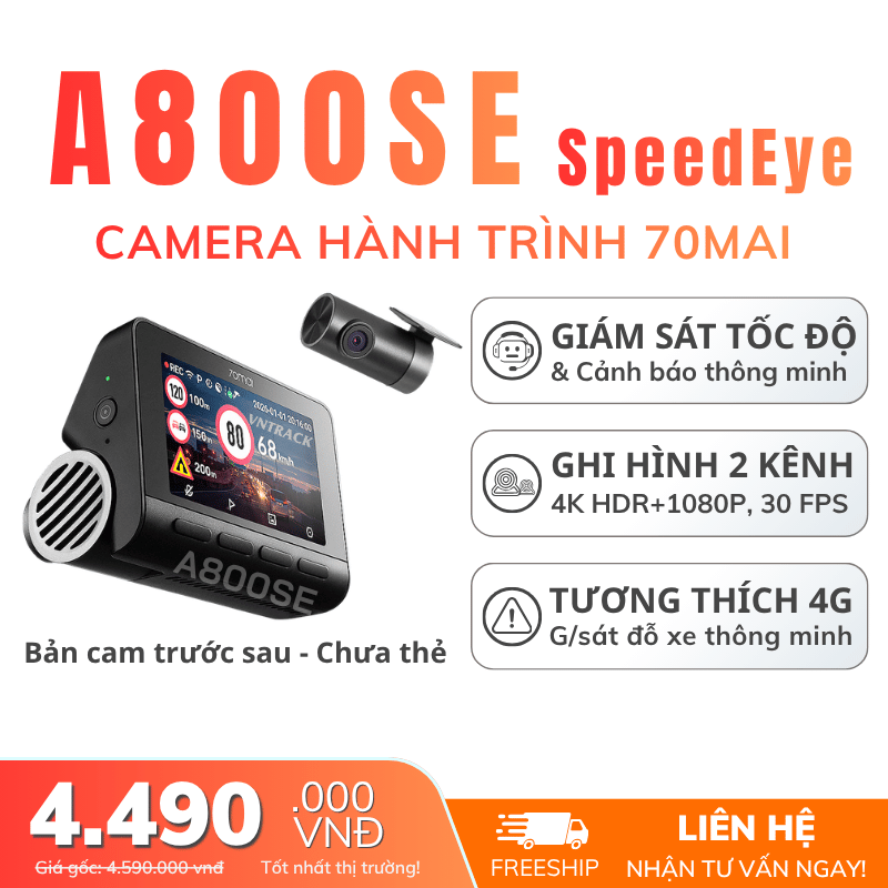 CAMERA HÀNH TRÌNH 70MAI A800SE SPEEDEYE