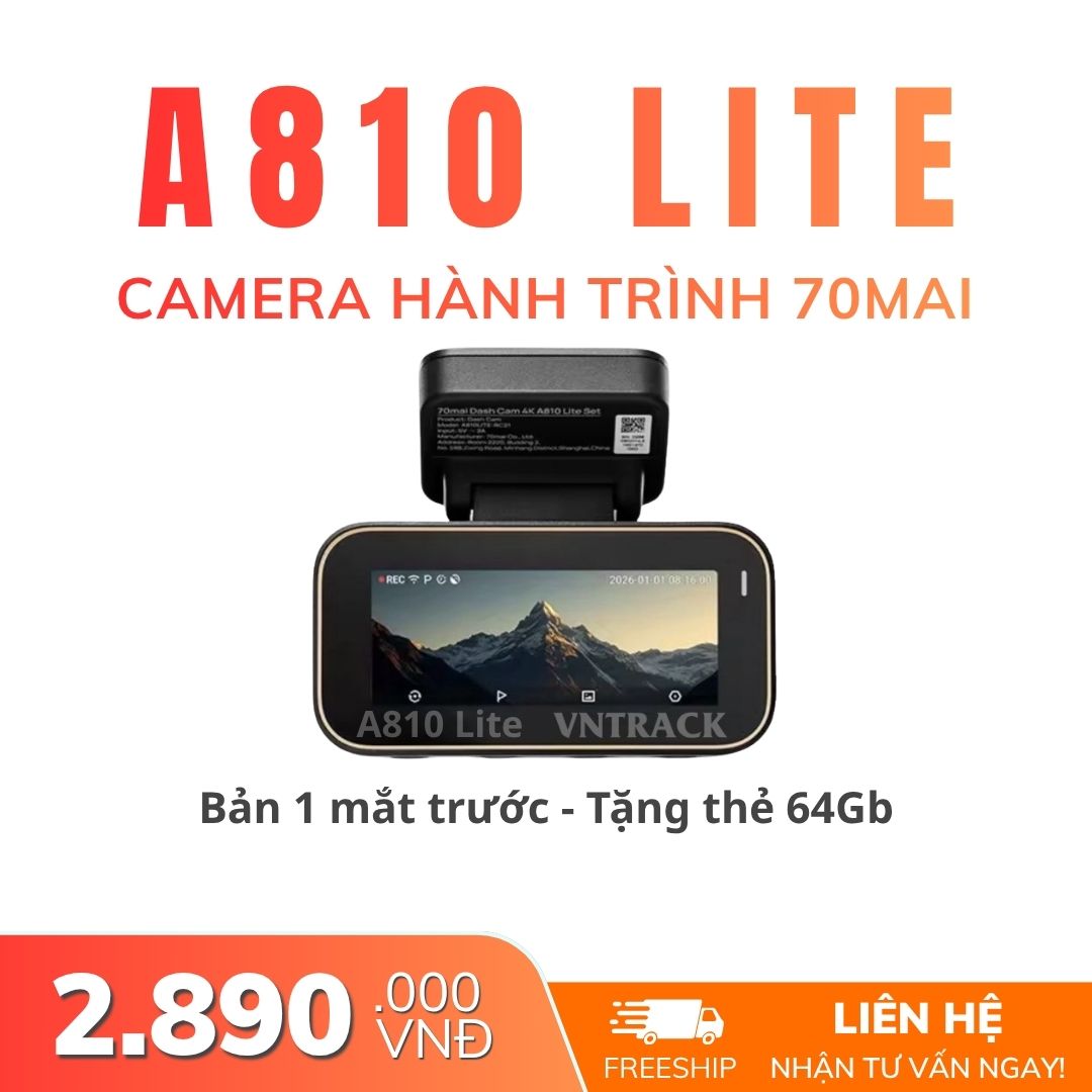Camera hành trình 70mai A810 Lite 4K bản chỉ camera trước