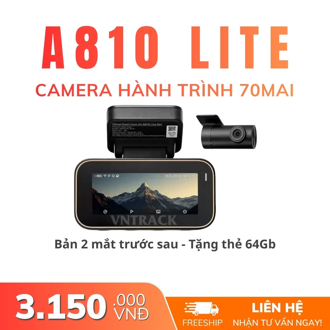 Camera hành trình 70mai A810 Lite 4K | WiFi 6, khẩu độ f/1.55