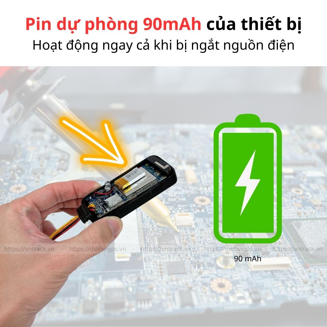 Định Vị Xe Máy, Ô Tô VN09F 4G | Tắt Máy Từ Xa, Nhận biết Tắt Mở Động Cơ