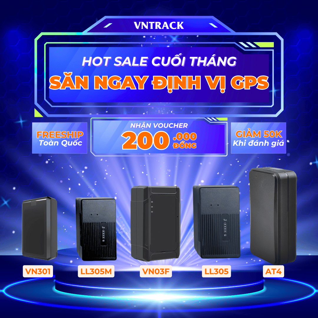 Định Vị Không Dây VN03F 4G | Pin 6000mAh, Từ 7-15 ngày, Chip 4G + 2G Song Song
