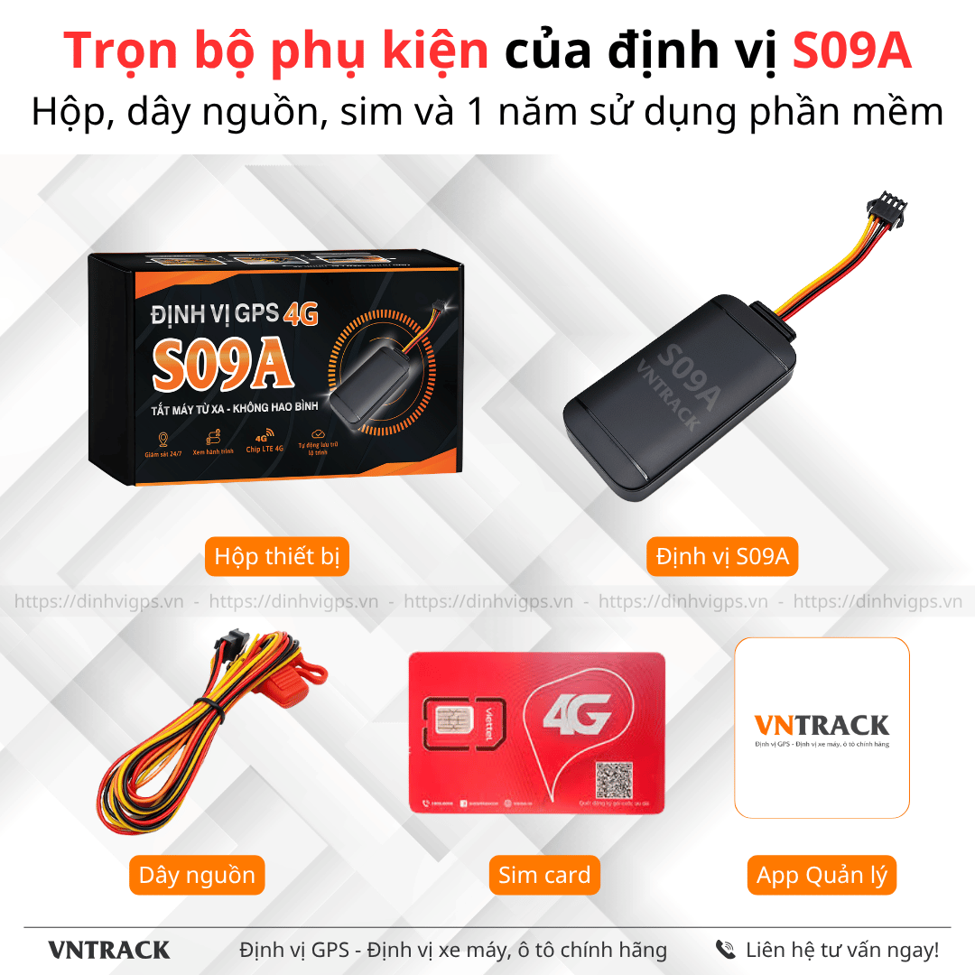 S09A - Thiết Bị Định Vị Chống Trộm Xe Máy, Quản Lý Ô Tô Tốt Nhất 2026