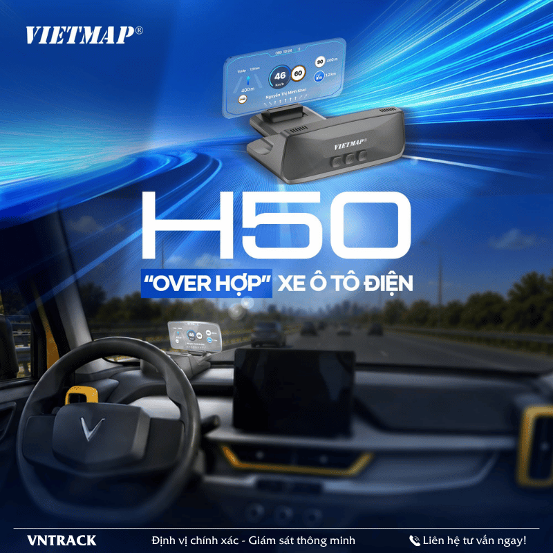 VIETMAP H50 - Màn Hình HUD Hiển Thị Thông Tin