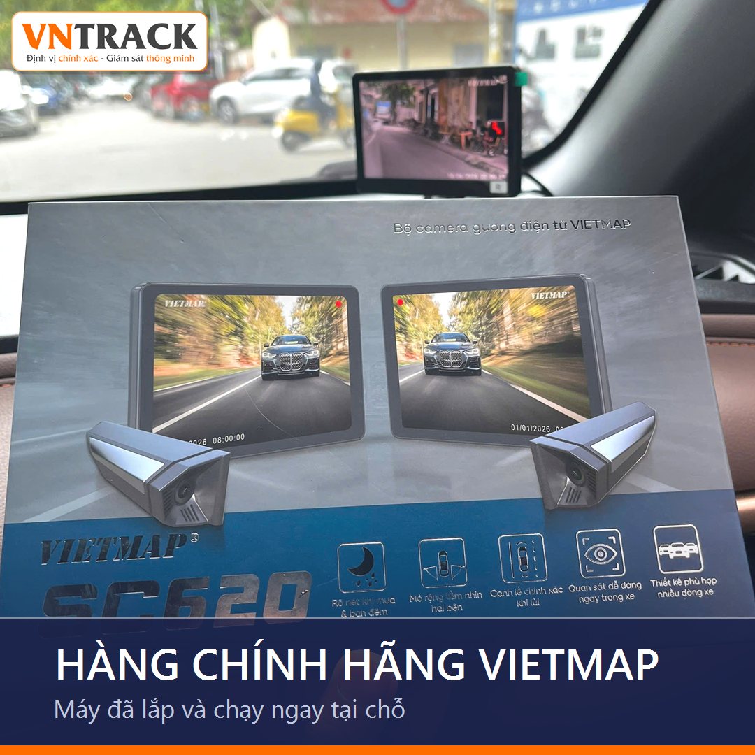 Vietmap SC620 - Camera gương chiếu hậu điện tử, cảnh báo điểm mù