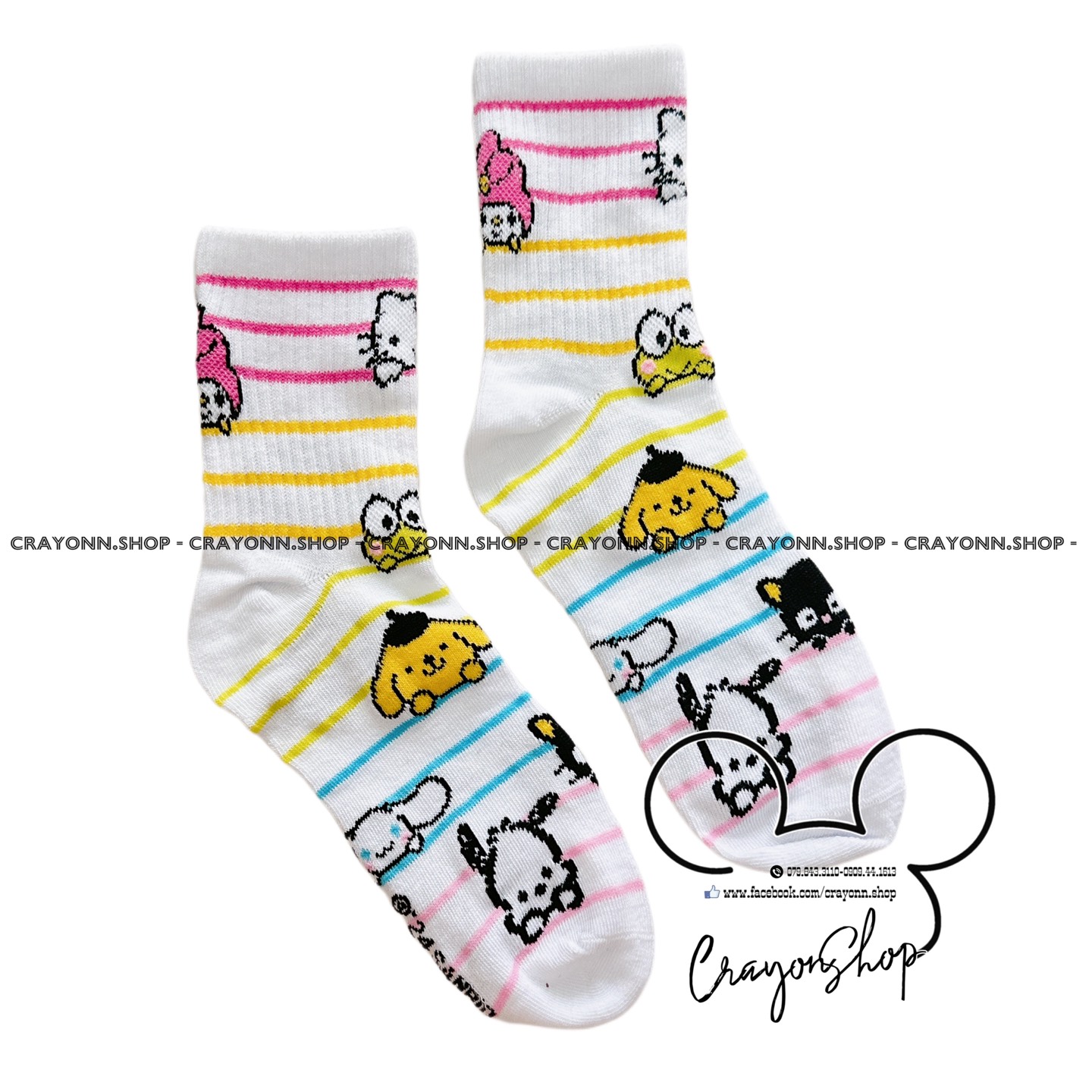 Sanrio Long & Pack Socks