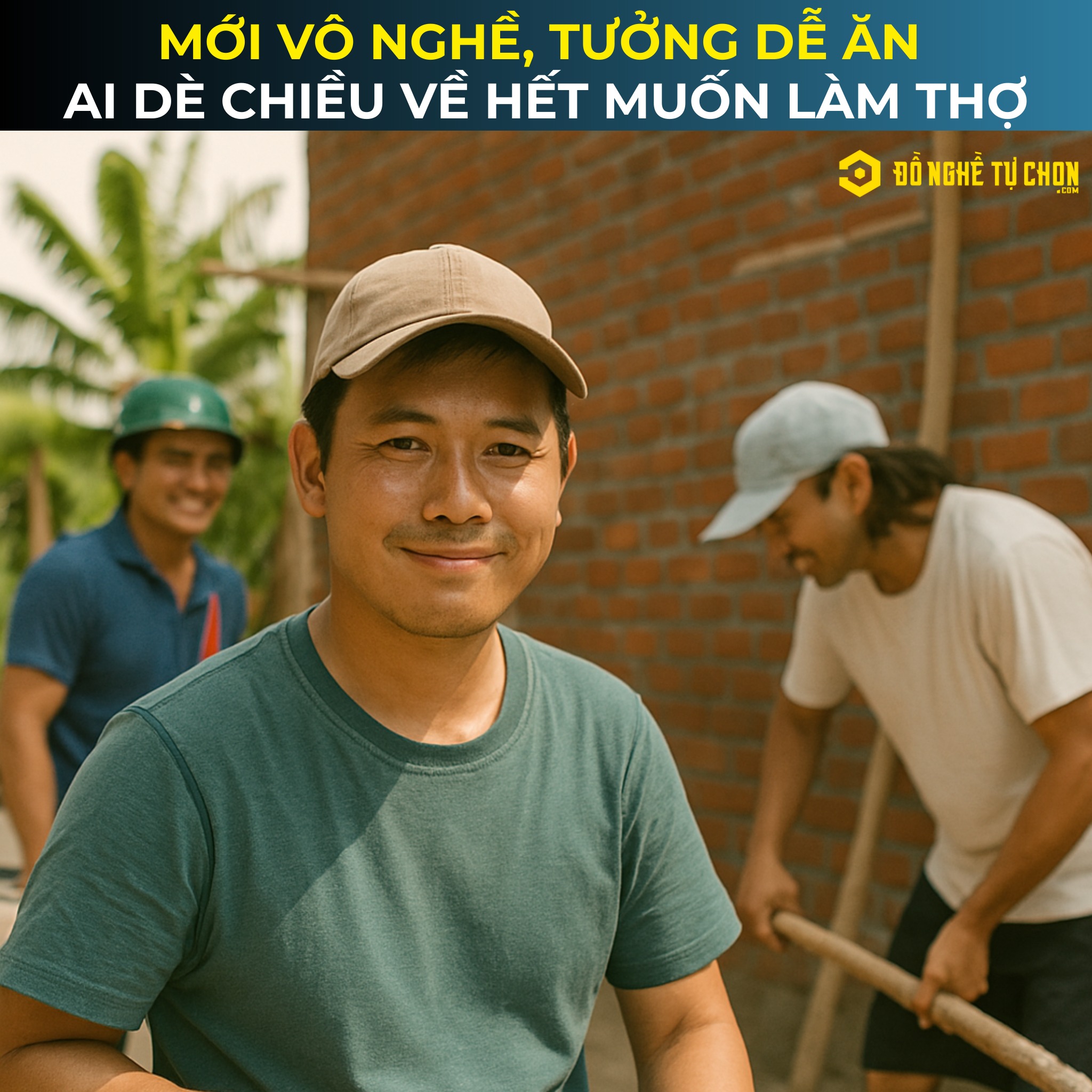 NHẬT KÝ ĐỜI THỢ - Mới vô nghề, tưởng dễ ăn – ai dè chiều về hết muốn làm thợ