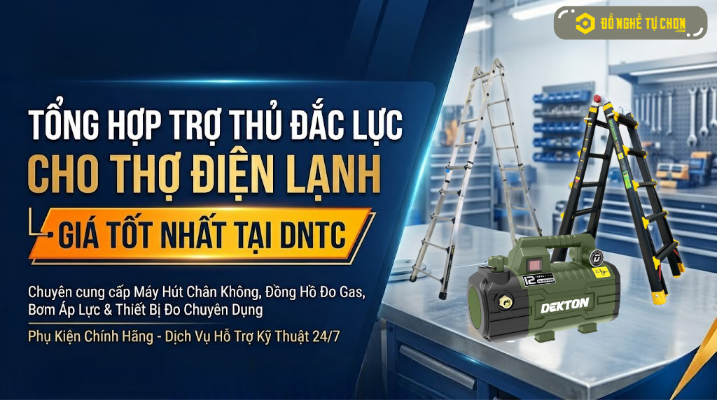 TỔNG HỢP TRỢ THỦ ĐẮC LỰC CHO THỢ ĐIỆN LẠNH - GIÁ TỐT NHẤT TẠI DNTC