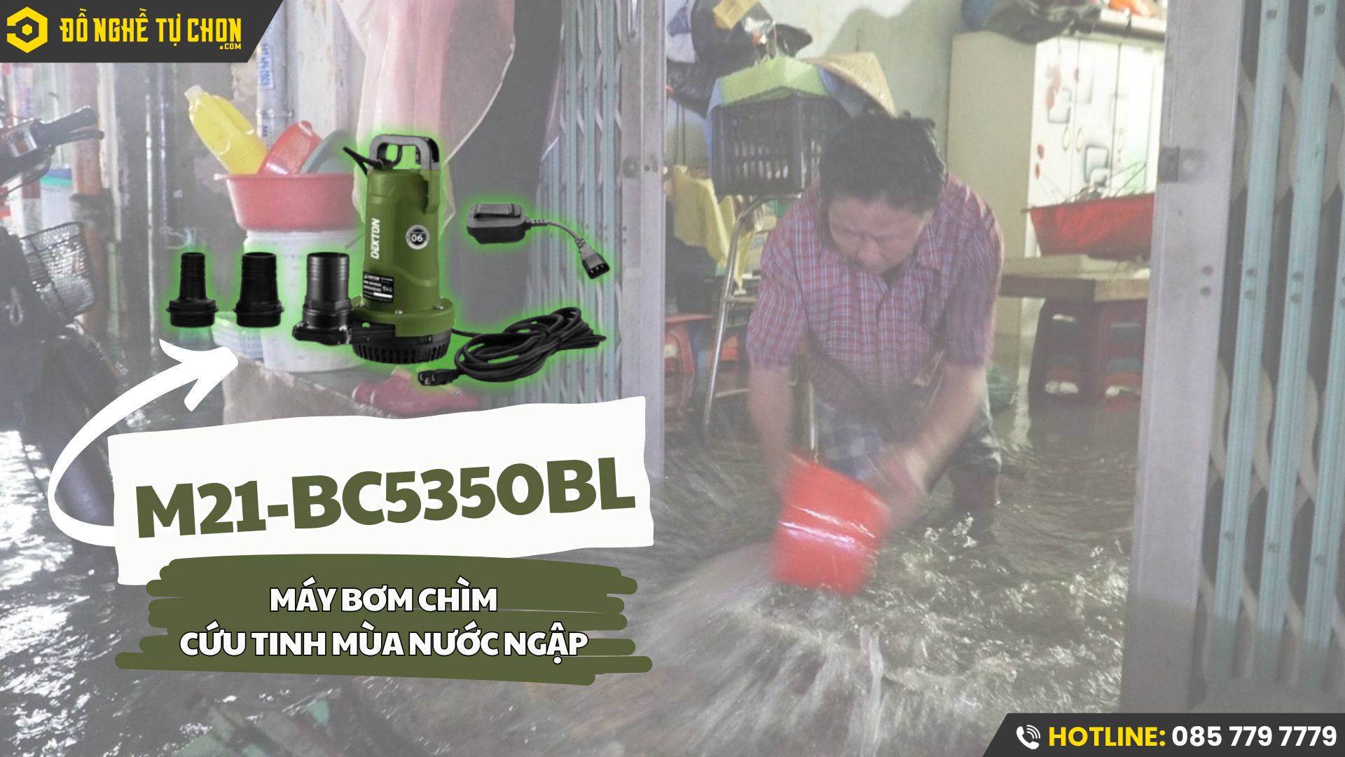 Khuyến Mãi Sâu Lên Đến 12% - Vì Sao Máy Bơm Chìm Dùng Pin DEKTON Là Giải Pháp Nên Có Trong Gia Đình?