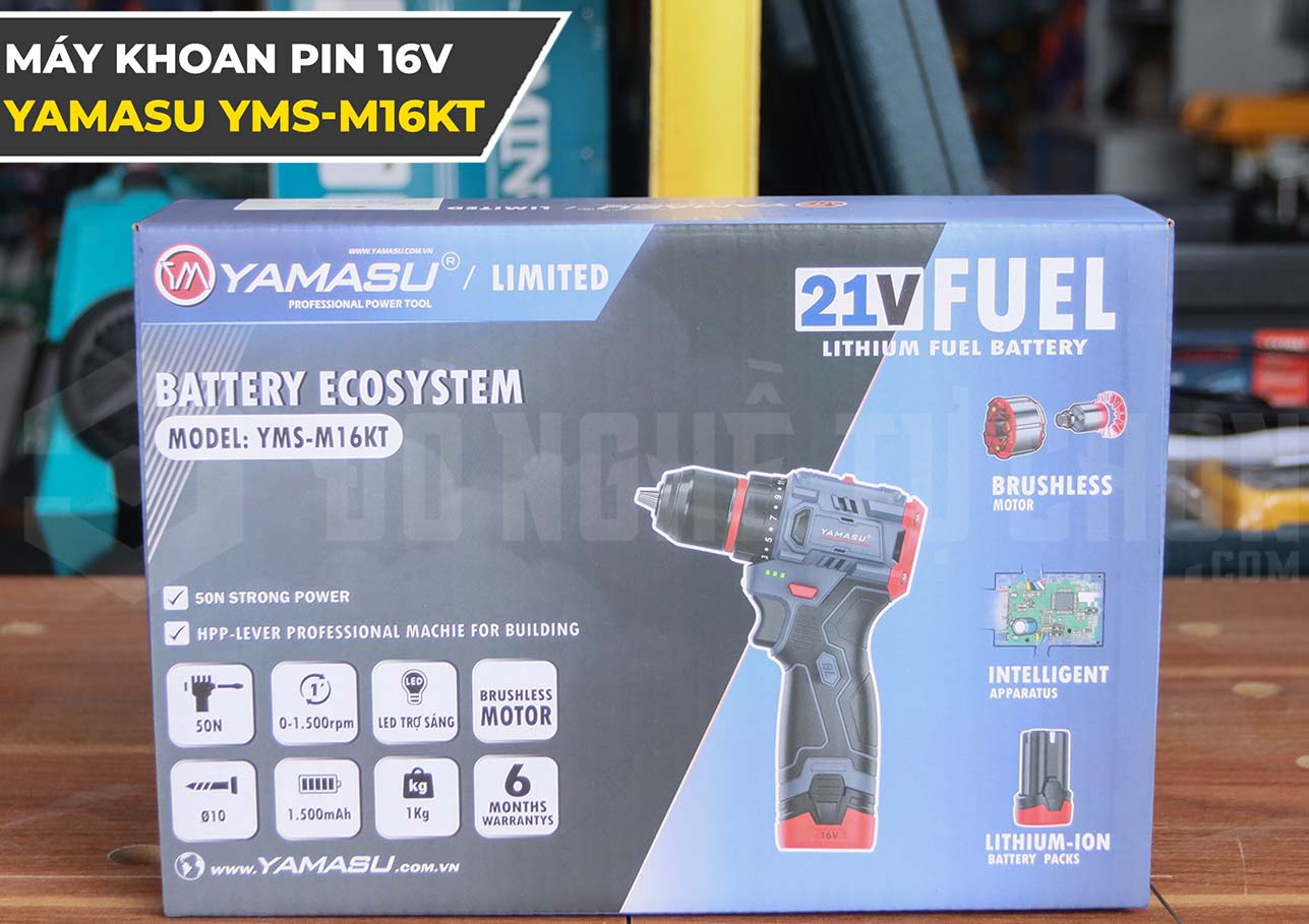 Máy khoan pin Yamasu YMS-M16KT: Sự lựa chọn hoàn hảo cho mọi công việc