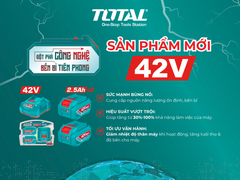 ĐỒ NGHỀ TỰ CHỌN THAM DỰ LỄ RA MẮT PIN 42V TOTAL – BƯỚC TIẾN MỚI CHO CÔNG CỤ KHÔNG DÂY