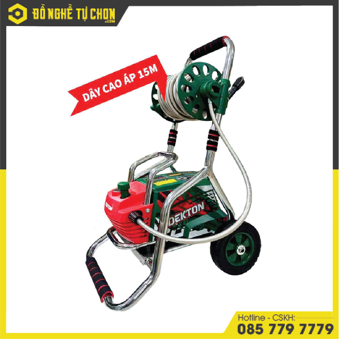 Máy xịt rửa xe (Máy phun bắn tia nước áp lực cao), hiệu DEKTON, Model: DK-CWR3001PROMAX