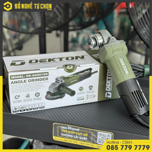 Máy Mài Đá Cầm Tay DEKTON DK-AG901XR – 900W – Công Tắc Đuôi – Khởi Động Mềm – Chống Tự Khởi Động Lại – Hàng Chính Hãng có VAT