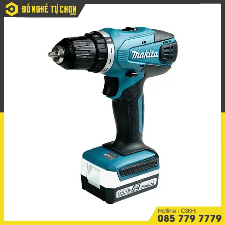 Máy Khoan Búa, Vặn Vít Dùng Pin (14.4V) Makita HP347DZ