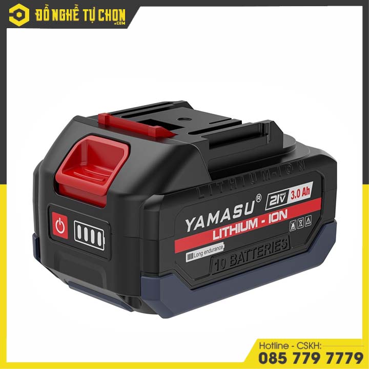 Pin 21V 3.0Ah Yamasu YMS-M21V-3.0A – Pin Lithium-Ion Dung Lượng Cao – Tương Thích Dụng Cụ 21V – Hàng Chính Hãng Có VAT