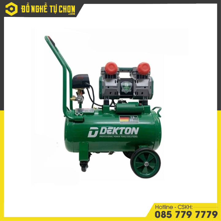 Máy Nén Khí DEKTON DK-AC3930 – 2.0HP – Bình 30L – Lưu Lượng 200L/Phút – Áp Suất 8Kg/cm² – Hàng Chính Hãng Có VAT