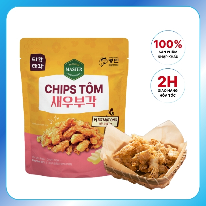 Chips Tôm Vị Bơ Mật Ong Hàn Quốc 50gram