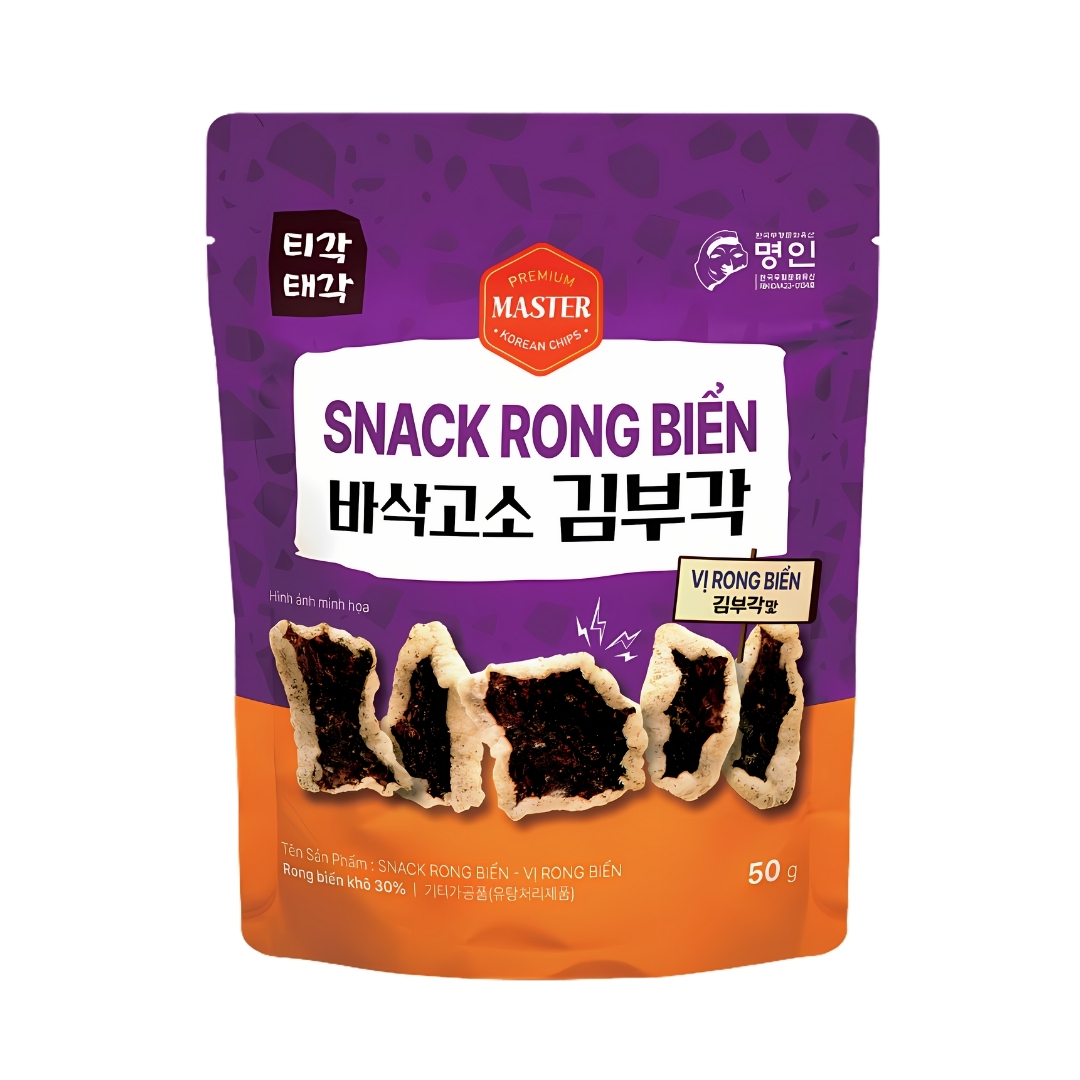 Snack Rong Biển Vị Rong Biển Hàn Quốc 50gram