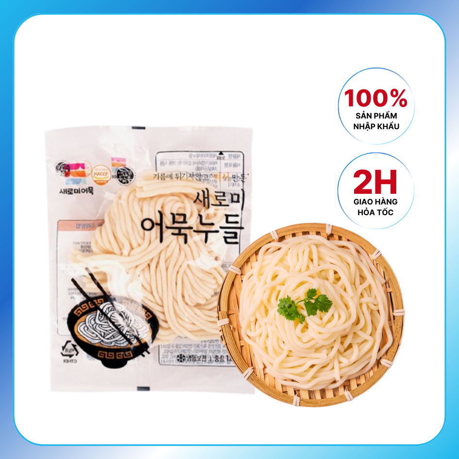 Mua 1 tặng 1 - Mỳ Sợi Chả Cá Saromi Không Gluten Ăn Kiêng Hàn Quốc 120gram