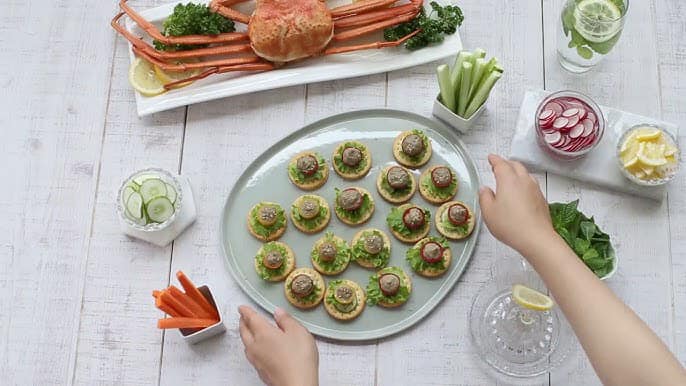 Sốt Cua Tuyết Đỏ Ngâm Tương Ăn Kèm Cơm Trắng, Sashimi 100g
