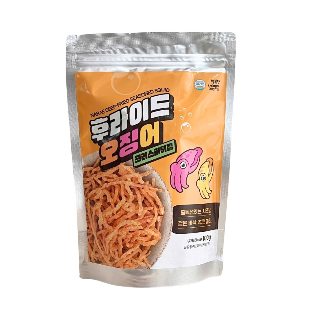 Snack Mực Tẩm Vị Chiên Giòn Narea Cheonghaedam Hàn Quốc 100gram
