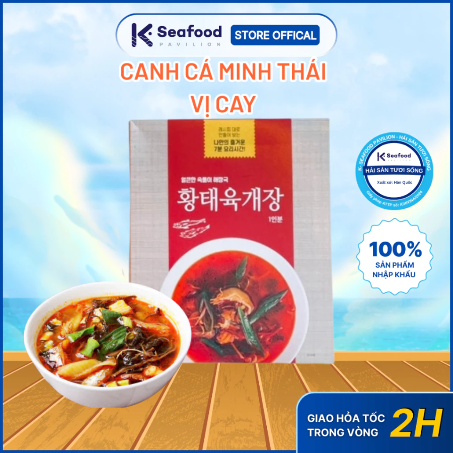 Canh Cá Minh Thái Hầm Cay Ăn Liền Cheong Hae Dam – Chuẩn Vị Hàn Quốc