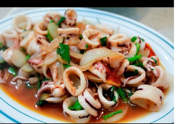 Các món mực xào