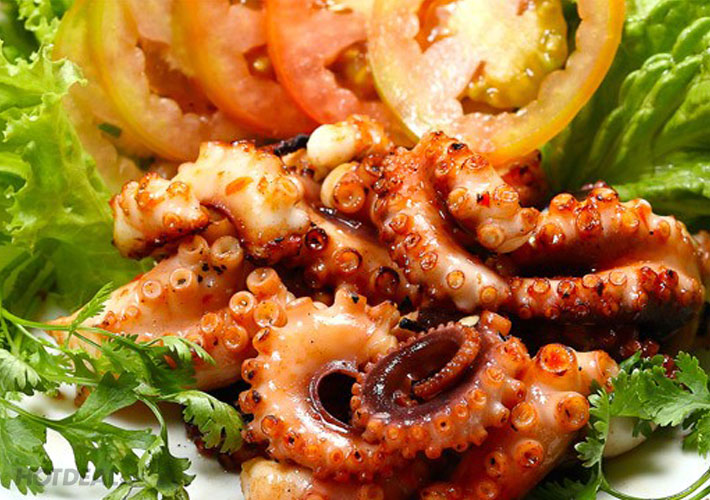 món bạch tuộc nướng rất thơm ngon dễ làm