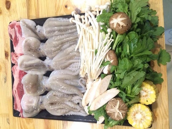 bạch tuộc ăn lẩu