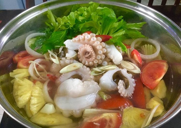 bạch tuộc nhúng giấm